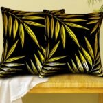 Black Cushion/Pillow Case Covers _16 x 16 Inch _Set Of 4