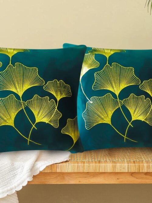 Dark Green Cushion/Pillow Case Covers _16 x 16 Inch _Set Of 4