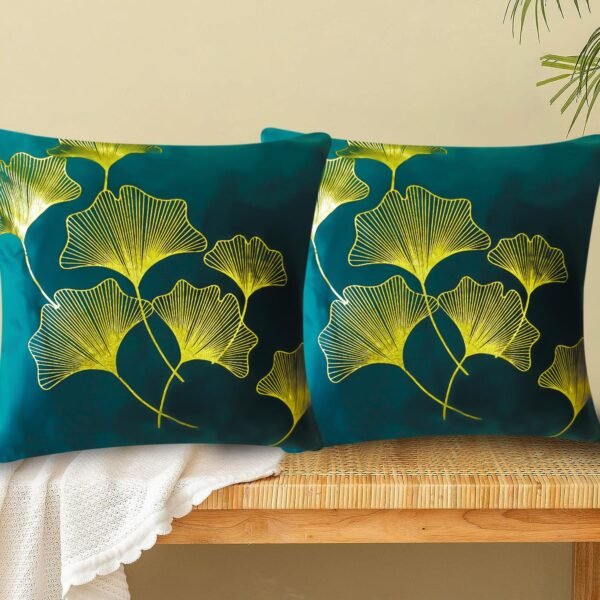 Dark Green Cushion/Pillow Case Covers _16 x 16 Inch _Set Of 4 - Image 1