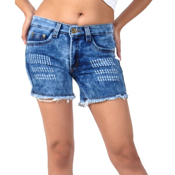 BEING IBAN Women High -Rise Denim Shorts - Image 4