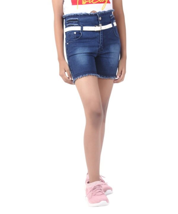 Girls Regular Denim Shorts - Image 2