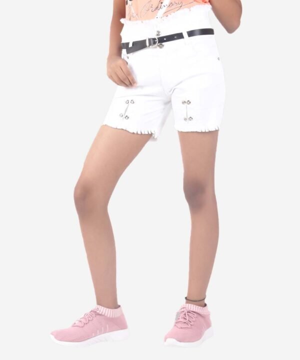 Girls Regular Denim Shorts - Image 3
