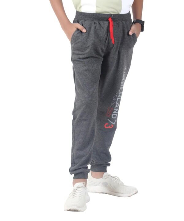 LEANDRO & REUBEN Boy's Joggers Track Pant Grey - Image 2