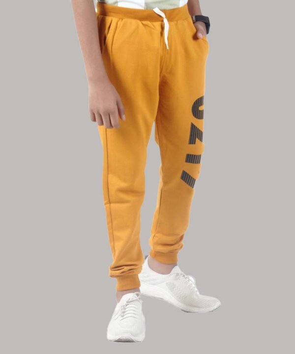 1-41 LEANDRO & REUBEN Boy's Joggers Track Pant Mustard - Image 1