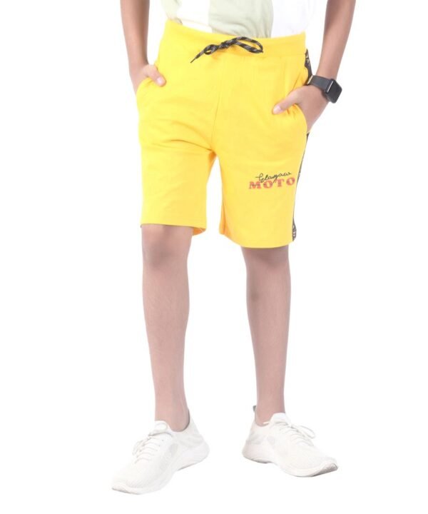 Pure Cotton Shorts For Boys, Kid Elastic Waist Shorts_ Pack Of 3 - Image 3