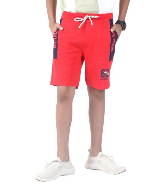Pure Cotton Shorts For Boys, Kid Elastic Waist Shorts_ Pack Of 3 - Image 4