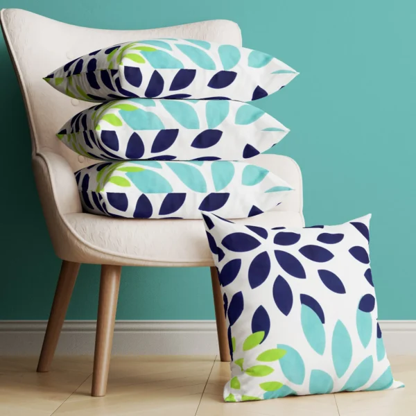 Floral Printed Cushion/Pillow Covers _16 x 16 Inch _Set Of 4 - Image 1