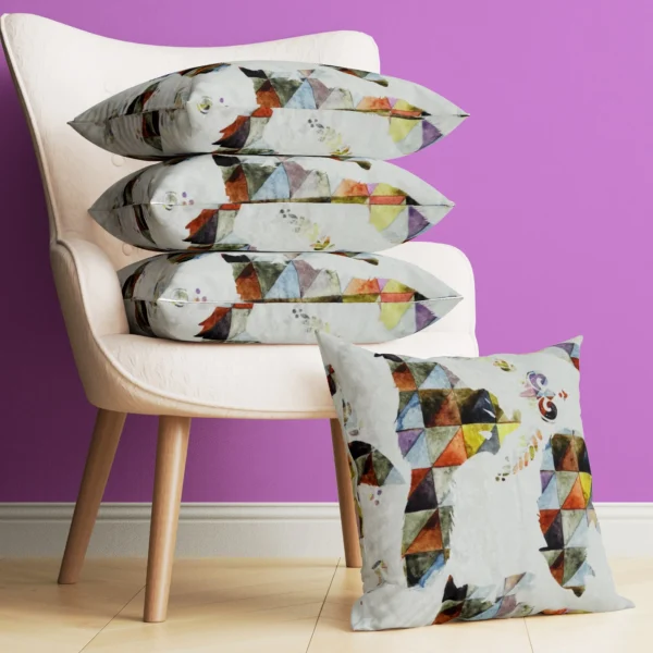 Floral Printed Cushion Cover/Pillow Covers _16 x 16 Inch _Set Of 4 - Image 1