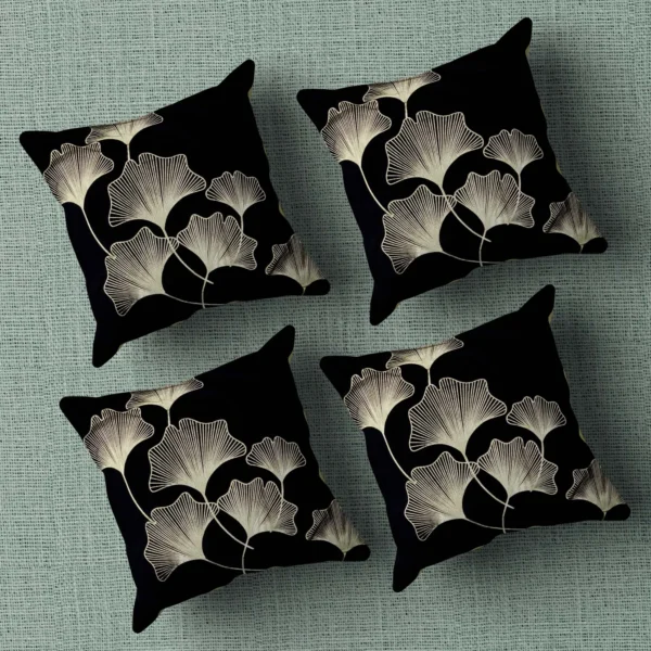 1-min_39_11zon Black Cushion/Pillow Case Covers _16 x 16 Inch _Set Of 4 - Image 1