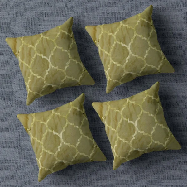 1-min_51_11zon Cream Cushion/Pillow Case Covers _16 x 16 Inch _Set Of 4 - Image 1