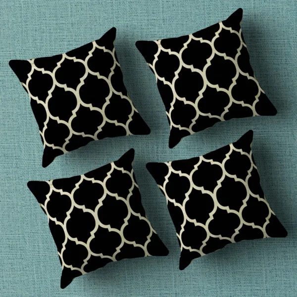 1.4_27_11zon Velvet Cushion/Pillow Case Covers _16 x 16 Inch _Set Of 4 - Image 1