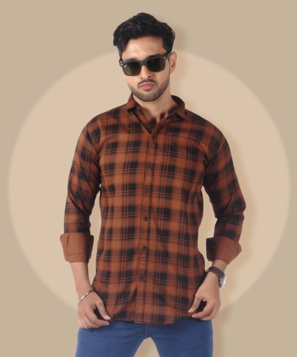 Casual Shirt for Men|Shirt for Men|Men Stylish Shirt|Men's Full Sleeve Wrinkle Free Checkered Shirt Formal & Casual Wear - Image 1