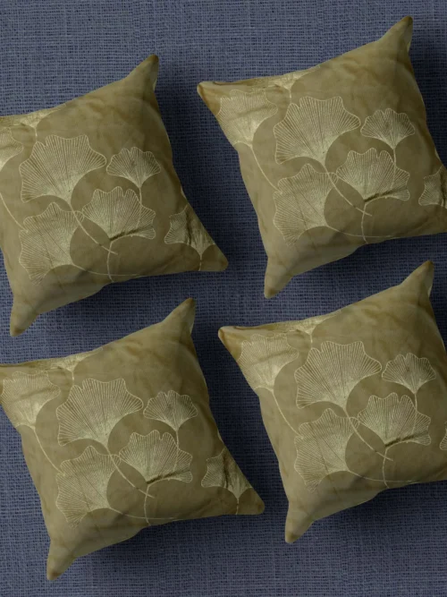 VelvetCream Cushion/Pillow Case Covers _16 x 16 Inch _Set Of 4