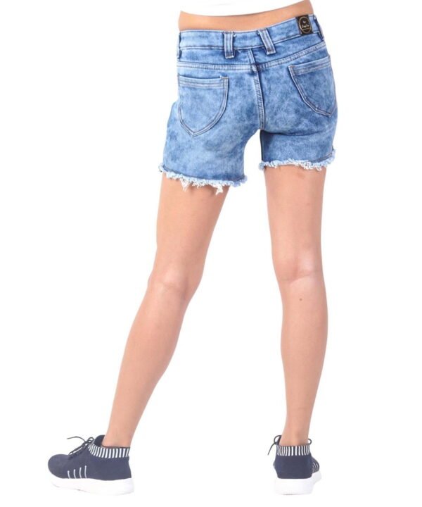 BEING IBAN Women High -Rise Denim Shorts - Image 3