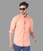 Mens Full Sleeve Casual Shirts |Stylish Peach Shirts |Formal Shirts