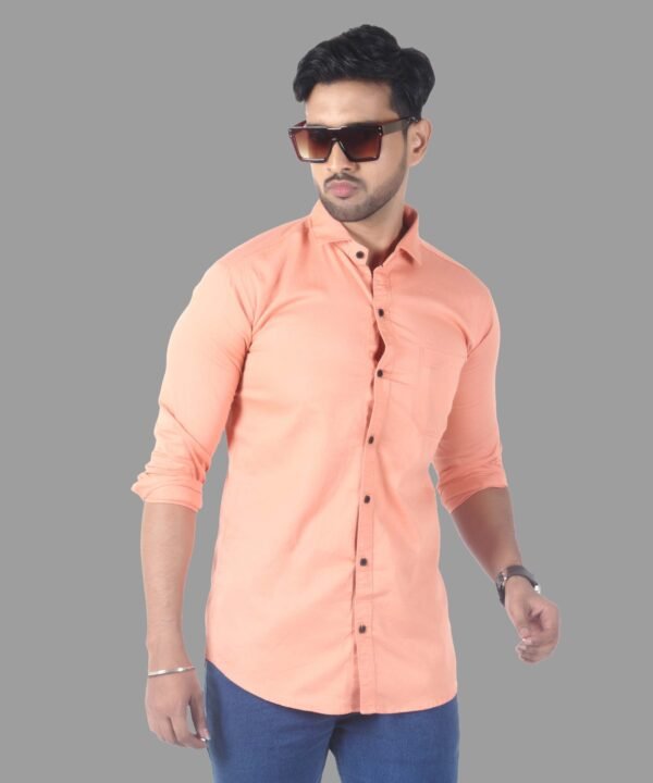 2 Mens Full Sleeve Casual Shirts |Stylish Peach Shirts |Formal Shirts - Image 1