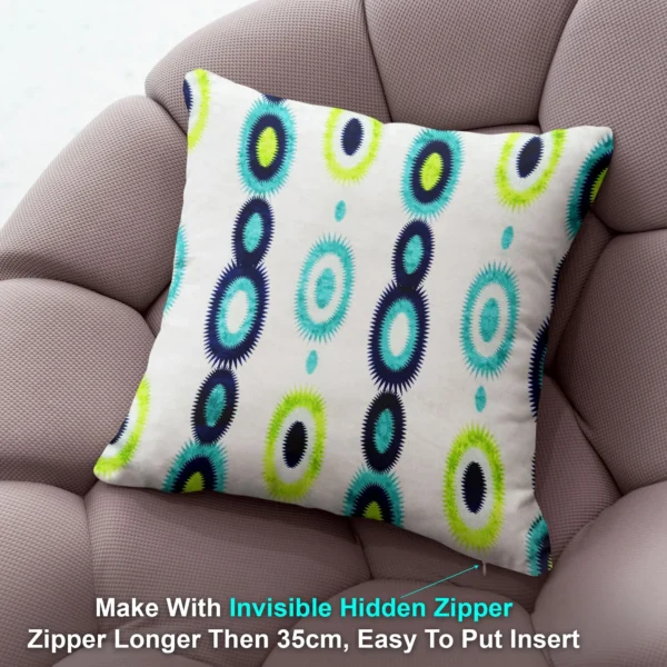 2-min_11_11zon Floral Printed Cushion/Pillow Covers _16 x 16 Inch _Set Of 4 - Image 2