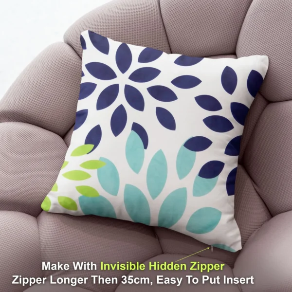 Floral Printed Cushion/Pillow Covers _16 x 16 Inch _Set Of 4 - Image 2