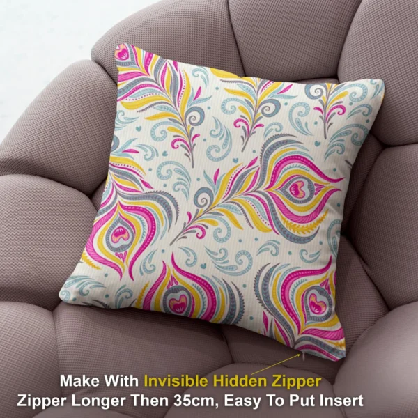 Floral Printed Cushion/Pillow Covers _16 x 16 Inch _Set Of 4 - Image 2