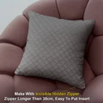 Grey Cushion/Pillow Case Covers _16 x 16 Inch _Set Of 4 - Image 2