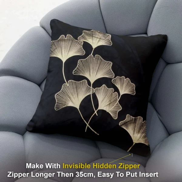 2-min_40_11zon Black Cushion/Pillow Case Covers _16 x 16 Inch _Set Of 4 - Image 2