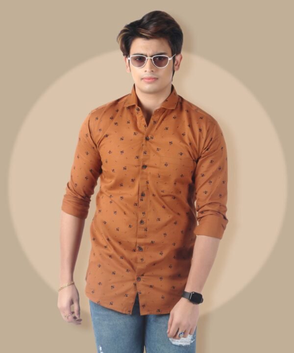 Mens Full Sleeves Casual Shirt| Mens Stylish Summer Printed Shirt - Image 1