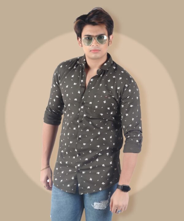 Mens Full Sleeves Casual Shirt| Mens Stylish Summer Printed Shirt - Image 1