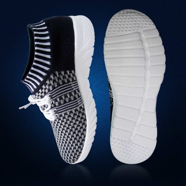 Women's Sports Running Shoes,Walking, Gym Casual Sneaker Lace-Up Shoes for Girl's_Navy Blue - Image 2