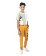LEANDRO & REUBEN Boy's Joggers Track Pant Mustard - Image 5