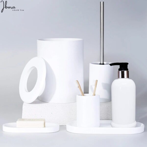 White Empty Cosmetic Plastic Pump Bottle_250ml_Pack Of_5 - Image 3