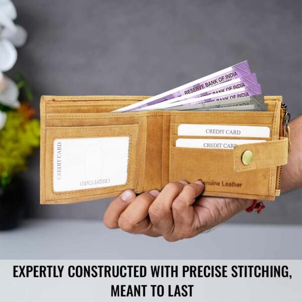 Mens Genuine Leather Wallet And Belt Combo Gift Set For Men |RFID Leather Card Holder and Belt Combo Box | Leather Wallet and Belt Gift Hamper for Men - Image 6