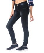 Women's Jeans (Washed Skinny Fit Stretchable Black)