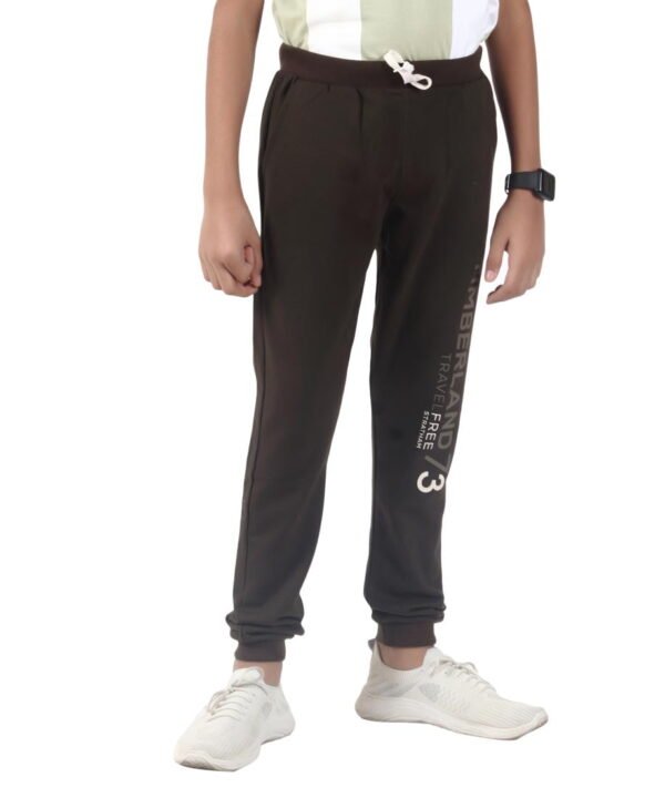 LEANDRO & REUBEN Boy's Joggers Track Pant Mehandi - Image 2