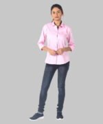 Womens Full Sleeve Casual Shirt | Stylish Pink Shirt For Women - Image 4