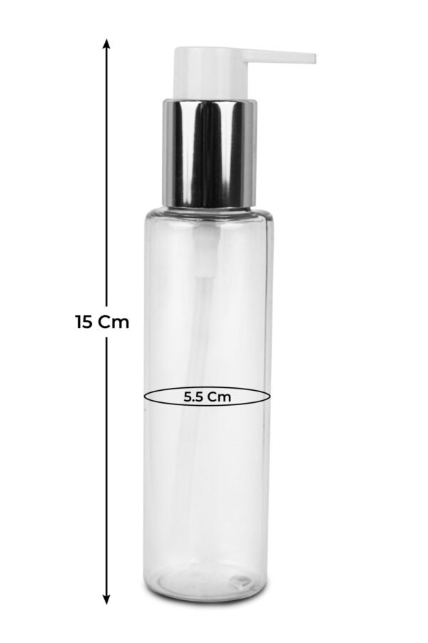 Empty Cosmetic Plastic Pump Bottle_100ml Pack Of_5 - Image 5