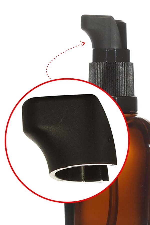 Empty Refillable Square Amber Glass Pump Bottle_20ml_Pack Of_5 - Image 8