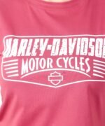 Womens Maroon Printed Round Neck Top - Image 5