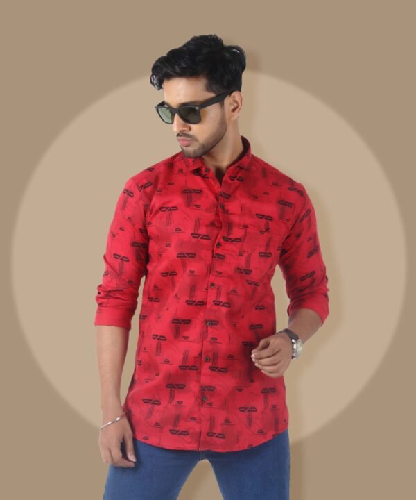 Mens Full Sleeves Casual Shirt| Mens Stylish Summer Printed Shirt - Image 1