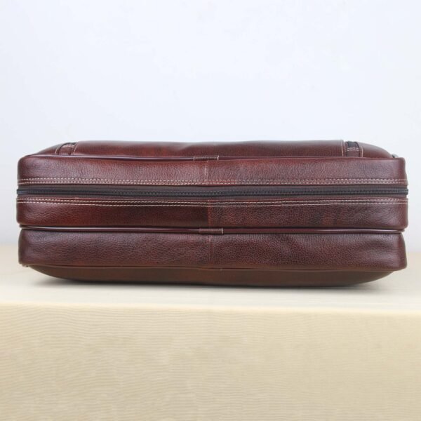 6 Leather Laptop Bag for Men Women, Premium Laptop Briefcase Fits Up to 15.6 Inch Notebook, Waterproof Durable Portable Shoulder Messenger Crossbody Bag Carry On Case for Travel Business Office, Brown - Image 10