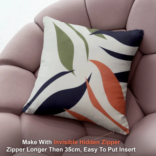 Floral Printed Cotton Cushion/Pillow Covers _16x16 Inch _Set Of 4 - Image 2