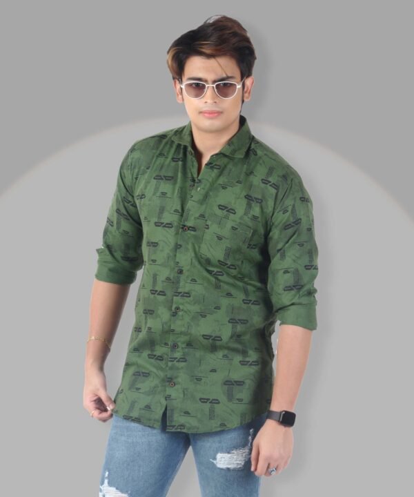 Mens Full Sleeves Casual Shirt| Mens Stylish Summer Printed Shirt - Image 1