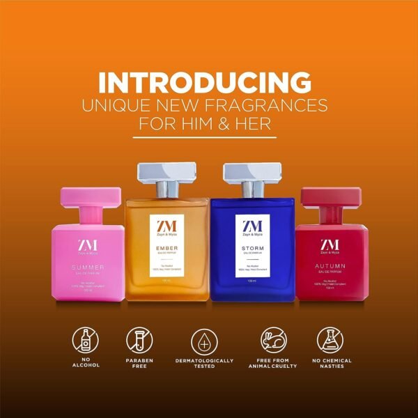ZM Autumn Perfume for Women | Premium Long Lasting Fragrance | No Alcohol Perfume I Eau de Parfum for Women I (EDP) 100 ML - Image 5