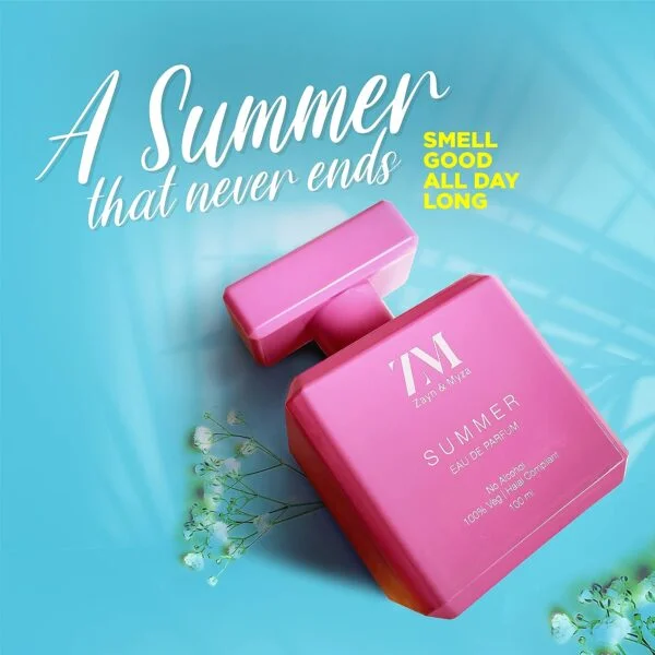 ZM SUMMER Perfume for Women | Premium Long Lasting Fragrance | No Alcohol Perfume I Floriental Fragrance Eau de Parfum I (EDP) - 100 ml - Image 2