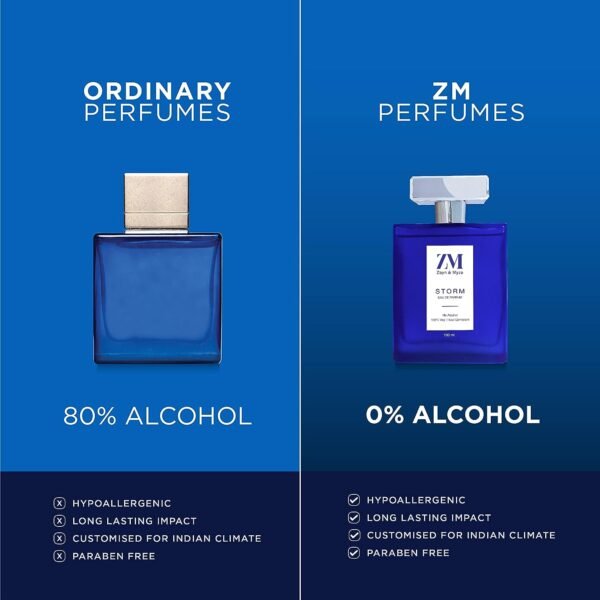 ZM Storm Perfume for Men | Premium Long-lasting Fragrance | No Alcohol Perfume I Woody Fragrance Eau de Parfum I (EDP) - 100 ml - Image 4