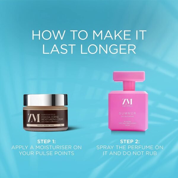 ZM SUMMER Perfume for Women | Premium Long Lasting Fragrance | No Alcohol Perfume I Floriental Fragrance Eau de Parfum I (EDP) - 100 ml - Image 3