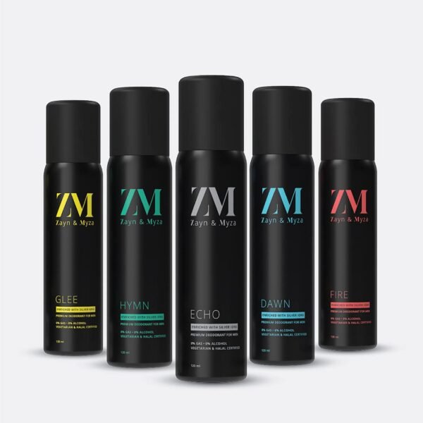ZM Zayn & Myza Echo No Alcohol Deo for Men | Long Lasting Freshness | Citrus Fragrance, 120ml - Image 5