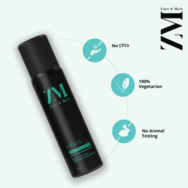 ZM Zayn & Myza Hymn No Alcohol Deo for Men | Long Lasting Freshness | Woody Fragrance, 120ml - Image 3