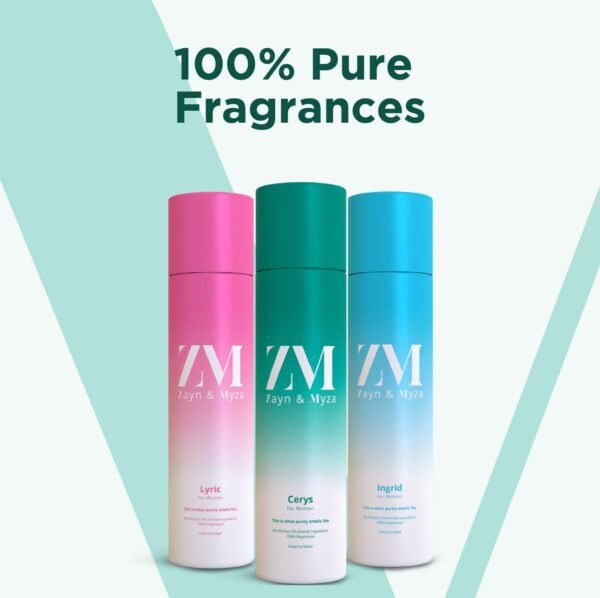 ZM Zayn & Myza Cerys No Alcohol Deodorant | Skin Friendly | Long Lasting Body Spray For Women (150 ml, Pack of 1) - Image 6