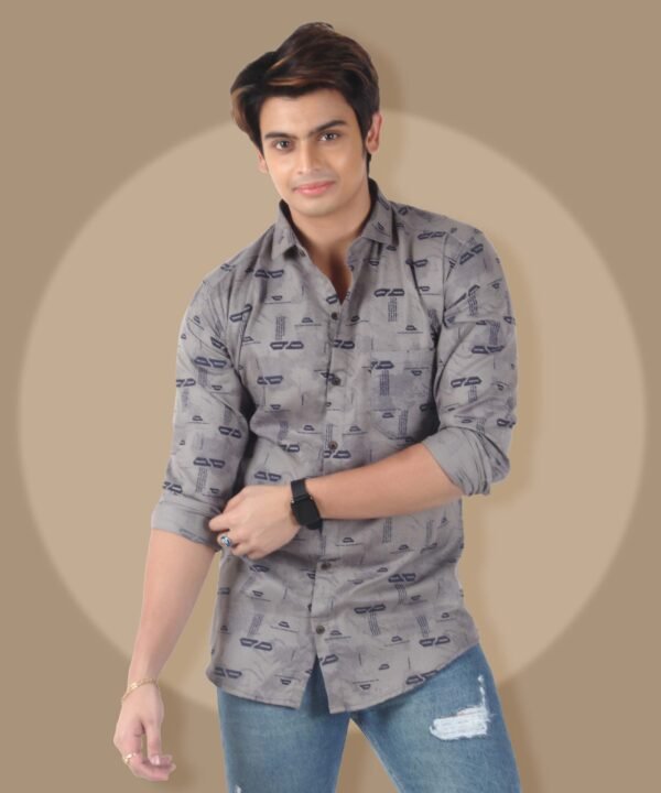 Mens Full Sleeves Casual Shirt| Mens Stylish Summer Printed Shirt - Image 1