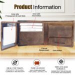 Genuine Leather Wallet for Men_Money Clip Wallet with ID Window - Image 3